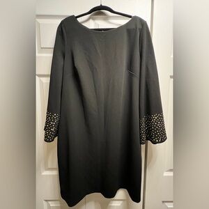 Jessica Howard Black Dress with Gold Detailing